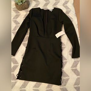 Tobi Black “lace up” dress
